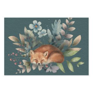 Fox With Flowers Cute Woodland Animal Art Painting  Sheets