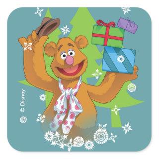 Fozzy the Bear | Happy Holidays Square Sticker