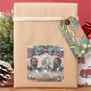 Fr3d3rick Bailey Douglass with Black Abolitionist  Square Sticker