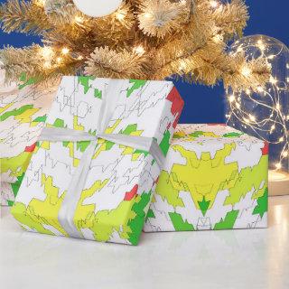 ~ Fractal Pattern Red Green Yellow  ~ Christmas ~