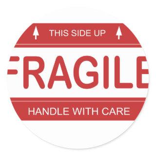 Fragile Classic Round Sticker
