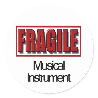 Fragile Musical Instrument Stickers