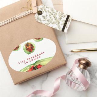 Fragrance of Life: Potpourri Inspirational Message Oval Sticker