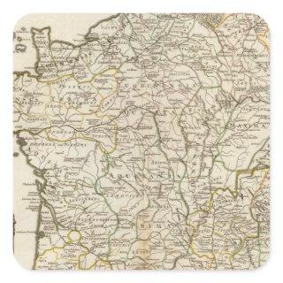France and Switzerland 2 Square Sticker