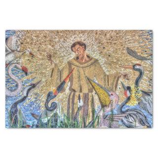 Francis Of Assisi Mosaic Tissue Paper