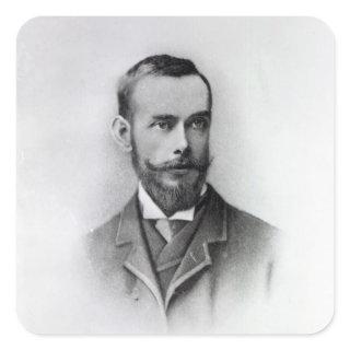 Francis Thompson, engraved by Emery Walker, 1894 Square Sticker