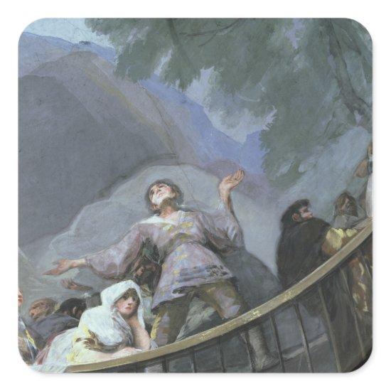 Francisco Jose de Goya y Lucientes | An Ecstatic W Square Sticker
