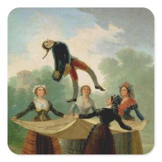 Francisco Jose de Goya y Lucientes | El Pelele  17 Square Sticker