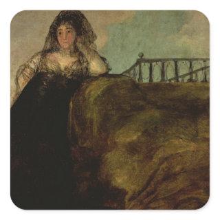 Francisco Jose de Goya y Lucientes | Leocadia Zori Square Sticker