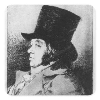 Francisco Jose de Goya y Lucientes | Self Portrait Square Sticker