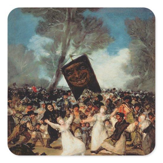 Francisco Jose de Goya y Lucientes | The Burial of Square Sticker