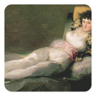 Francisco Jose de Goya y Lucientes | The Clothed M Square Sticker