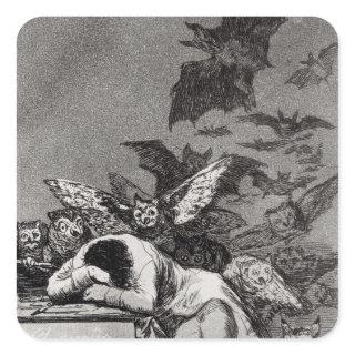 Francisco Jose de Goya y Lucientes | The Sleep of  Square Sticker