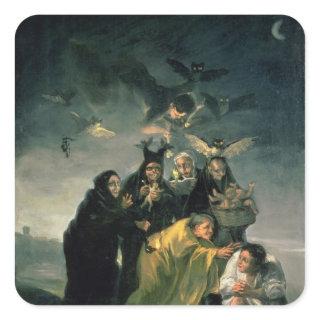Francisco Jose de Goya y Lucientes | The Witches'  Square Sticker