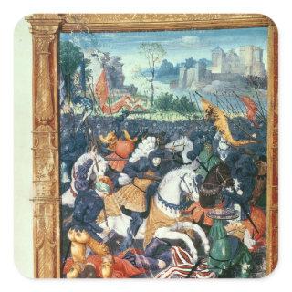 Francois I  at the Battle of Marignano Square Sticker