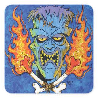 Franken-Tiki Square Sticker