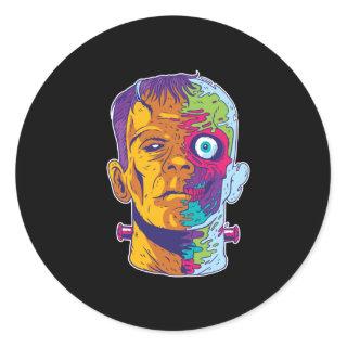 Frankenstein Monster Classic Round Sticker