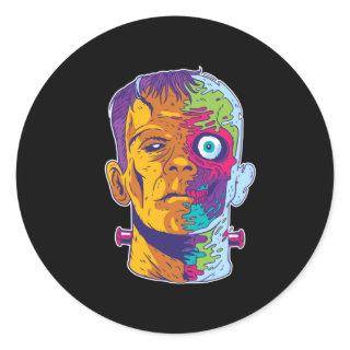 Frankenstein Monster Classic Round Sticker