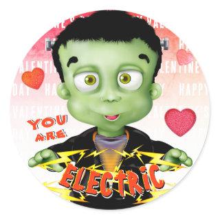 Frankenstein Monster Love Classic Round Sticker