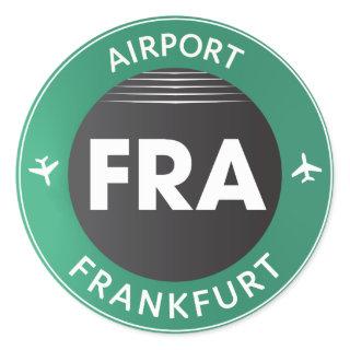 Frankfurt airport sticker