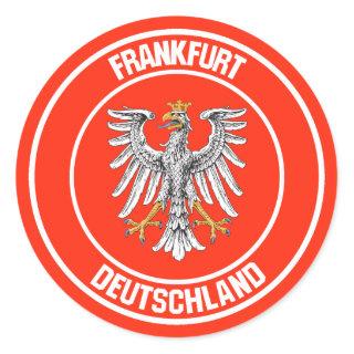 Frankfurt Round Emblem Classic Round Sticker