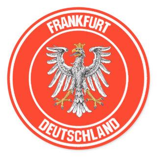 Frankfurt Round Emblem Classic Round Sticker