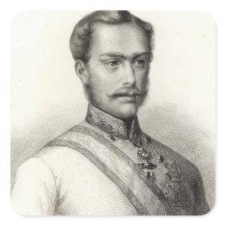 Franz Joseph I, Emperor of Austria 2 Square Sticker