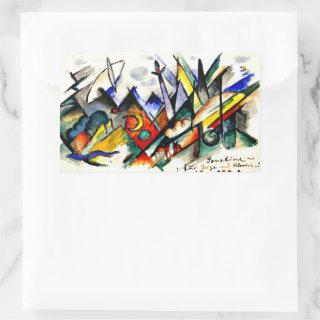 Franz Marc - Sonatine for Violin and Piano Rectangular Sticker