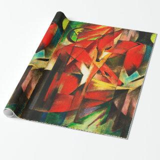Franz Marc The Foxes Red Fox Vintage Art Painting
