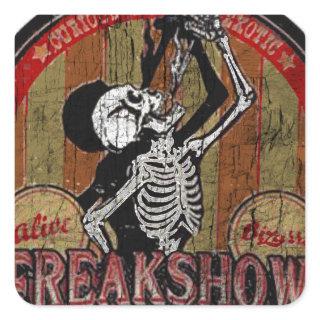Freak Show Square Sticker