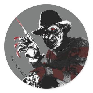 Freddy vs. Jason | Freddy Seeing Red Classic Round Sticker