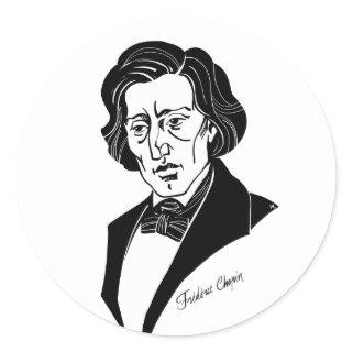 Frederic Chopin Classic Round Sticker