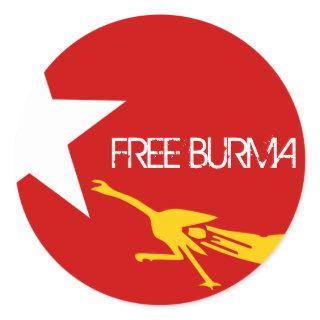FREE BURMA CLASSIC ROUND STICKER