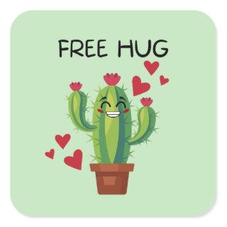 Free Hug     Square Sticker