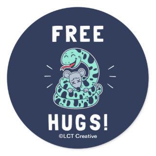 Free Hugs Classic Round Sticker