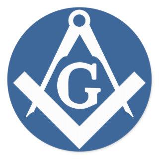 Free Mason Classic Round Sticker