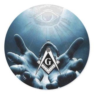 Free Masons, Shriner's 32nd Degree Classic Round Sticker