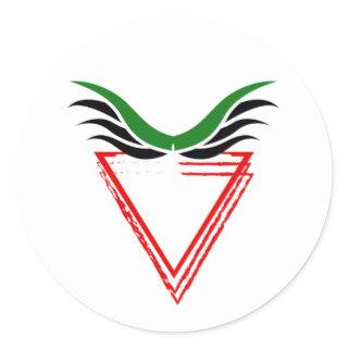 Free Palestine End Apartheid Flag Classic Round Sticker