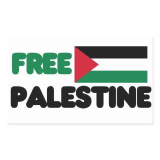 Free Palestine Rectangular Sticker