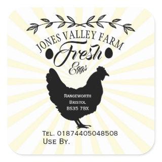 free range egg box Label farm shop