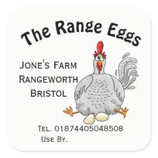 free range egg box Label farm shop