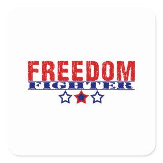 Freedom Fighter Square Sticker