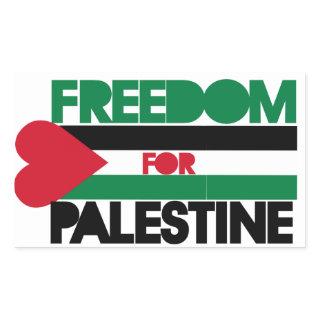Freedom for Palestine Rectangular Sticker