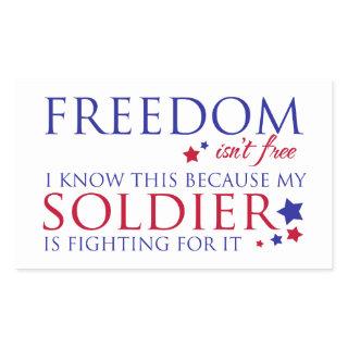 Freedom isn't Free Rectangular Sticker