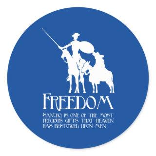 Freedom, Sancho Classic Round Sticker