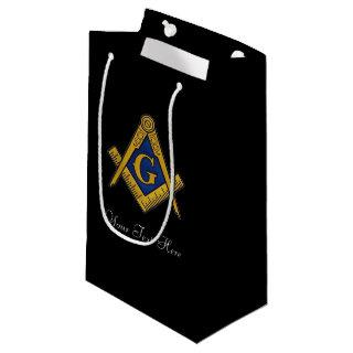 Freemason Masonic Square and Compass Freemasonry Small Gift Bag