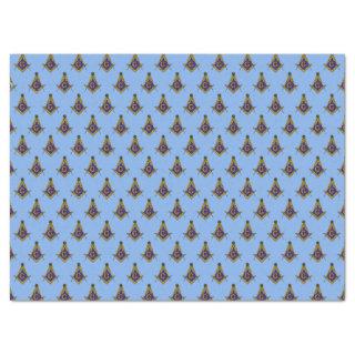 Freemasonry Pattern (Blue) Tissue Paper