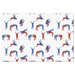 Freestyle Greco Roman Wrestling Pattern Tissue Paper