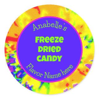 Freeze Dried Candy Colorful Personalized Label