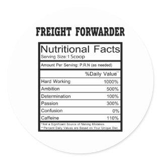 Freight Forwarder Classic Round Sticker
